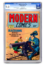 MODERN COMICS #71 MARCH 1948 CGC 9.0 OFF-WHITE PAGES ROCKFORD COPY.