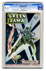 GREEN LAMA #5 MAY 1945 CGC 9.0 CREAM TO OFF-WHITE PAGES.