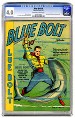 BLUE BOLT #4 SEPTEMBER 1940 CGC 4.0 OFF-WHITE TO WHITE PAGES.