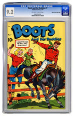 BOOTS AND HER BUDDIES #7 MARCH 1949 CGC 9.2 OFF-WHITE TO WHITE PAGES.  MILE HIGH COPY.