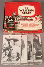 "TV WESTERN STARS" CARDS FULL DISPLAY BOX.