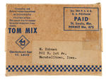 "TOM MIX OFFICIAL STRAIGHT SHOOTERS SERVICE RIBBON AND MEDAL" RALSTON PREMIUM WITH FOLDER/MAILER.