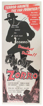 "GHOST OF ZORRO" MOVIE POSTER AND LOBBY CARD LOT.