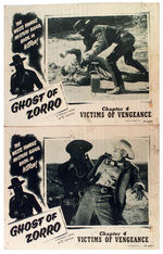 "GHOST OF ZORRO" MOVIE POSTER AND LOBBY CARD LOT.