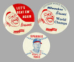 WARREN SPAHN AND BRAVES LOT OF THREE.