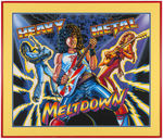 "HEAVY METAL MELTDOWN" PINBALL FRAMED ORIGINAL ART.