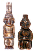 "IROQUOIS BEER" FIGURAL BOTTLE OPENERS.