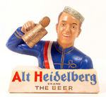 "ALT HEIDELBERG BRAND THE BEER" FIGURAL DISPLAY.