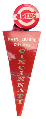 CINCINNATI WITH MINIATURE CHAMPIONSHIP PENNANT.