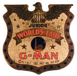 "JUNIOR WORLD'S FAIR G-MAN."