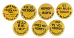 "AMOS 'N ANDY FRESH AIR CANDY" BUTTON LOT.