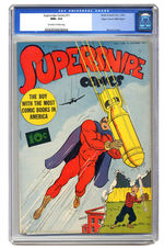 SUPERSNIPE COMICS #11 OCTOBER 1943 CGC 9.6 OFF-WHITE TO WHITE PAGES MILE HIGH COPY.