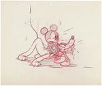 MICKEY MOUSE & PLUTO "SOCIETY DOG SHOW" ORIGINAL PUBLICITY ART.