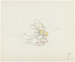 "FANTASIA - THE SORCERER'S APPRENTICE" PRODUCTION DRAWING FEATURING MICKEY MOUSE.