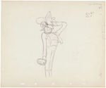 "FERDINAND THE BULL" MATADOR ORIGINAL PRODUCTION DRAWING PAIR.