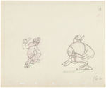 "DUMBO" CROWS ORIGINAL PRODUCTION ART PAIR.