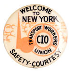 RARE "CIO" EXPO LABOR BUTTON.