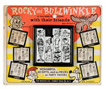 "ROCKY AND BULLWINKLE" SLIDING TILE PUZZLE ON STORE CARD.