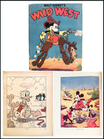 "WALT DISNEY'S WILD WEST" ENGLISH HARDCOVER.