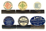 CHICAGO COLLECTION OF SIX CELLULOID AND METAL PAPER CLIPS CIRCA 1910-1920.