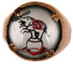 PHILADELPHIA ATHLETICS TEAM LOGO RING.