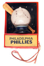 "PHILADELPHIA PHILLIES" BATTERY OPERATED LARGE BADGE.