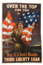 REVEREND BILLY SUNDAY'S PERSONAL WORLD WAR I POSTER COLLECTION.