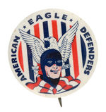 THE EAGLE 1941 COMIC BOOK CLUB MEMBERSHIP RARE BUTTON.