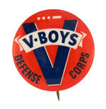 V-BOYS 1942 COMIC BOOK CLUB MEMBER RARE BUTTON THE 1ST WE'VE OFFERED.