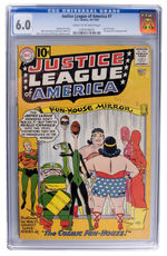 "JUSTICE LEAGUE OF AMERICA" #7 OCTOBER-NOVEMBER 1961 CGC 6.0 CREAM TO OFF-WHITE PAGES.