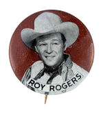 "ROY ROGERS" RARE COLOR VARIETY 1950s BUTTON.