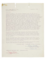 "JERRY LEWIS" DOUBLE-SIGNED CONTRACT FOR THE MOVIE "CINDERFELLA" WITH AD.