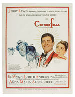 "JERRY LEWIS" DOUBLE-SIGNED CONTRACT FOR THE MOVIE "CINDERFELLA" WITH AD.