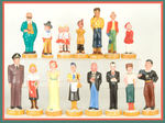 PAINTED COMIC CHARACTER FIGURINES.