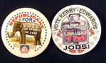 LIMITED EDITION 2004 BUSH/KERRY BUTTONS.