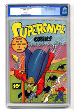 SUPERSNIPE COMICS #12 DECEMBER 1943 CGC 9.6 WHITE PAGES MILE HIGH COPY.