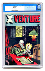 X-VENTURE #1 JULY 1947 CGC 9.4 OFF-WHITE TO WHITE PAGES MILE HIGH COPY.