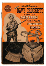 “WALT DISNEY'S DAVY CROCKETT FRONTIER CANTEEN WITH SPECIAL POWDER HORN” DAISY BOXED SET.