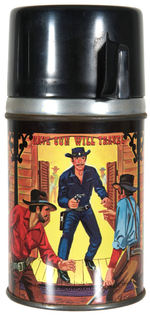 “HAVE GUN WILL TRAVEL” METAL THERMOS.