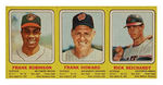 FRANK ROBINSON/FRANK HOWARD/RICK REICHARDT BOXED TRANSOGRAM PLAY FIGURES WITH CARDS.