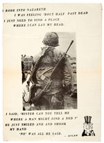 BOB DYLAN ANTI-VIETNAM POSTER.