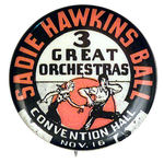 ABNER AND DAISY MAE "SADIE HAWKINS BALL" BUTTON.