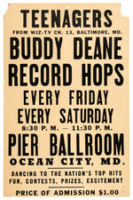 “BUDDY DEANE RECORD HOPS” POSTER.