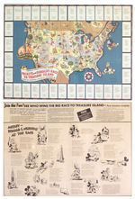 "MICKEY'S AND DONALD'S RACE TO TREASURE ISLAND" PREMIUM MAP FOR GOLDEN GATE EXPO.