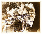 TEX RITTER SIGNED PHOTO PAIR.