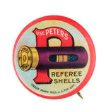 SUPERB COLOR "USE PETERS REFEREE SHELLS" WITH CUT-AWAY SHELL.