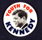 "YOUTH FOR KENNEDY" SCARCE LITHO.