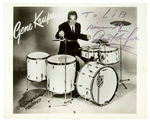 DRUM LEGEND GENE KRUPA SIGNED PUBLICITY PHOTO.