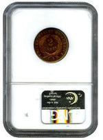 1867 TWO CENT NGC PF 66 RB RICHMOND COLLECTION.