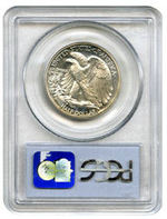 1942 WALKING LIBERTY HALF PCGS PR67.